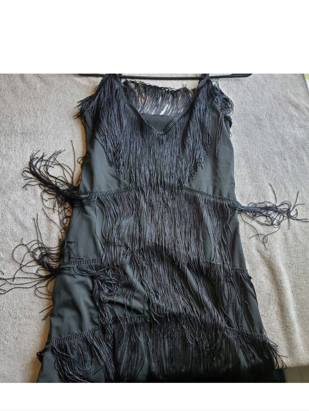 1920's Fringe Flapper Ballroom Cocktail Party Dress Halloween Costume Size M New